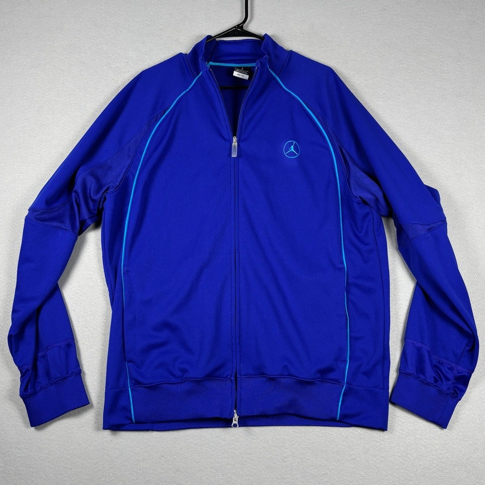 Jordan Dri-FIT Full Zip Track Jacket Jumpman Blue Large Mens